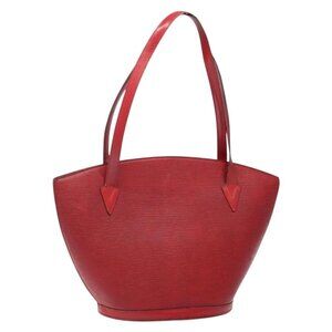 LOUIS VUITTON Epi Saint Jacques Shopping Shoulder Bag Red M52277 LV Auth BA4425